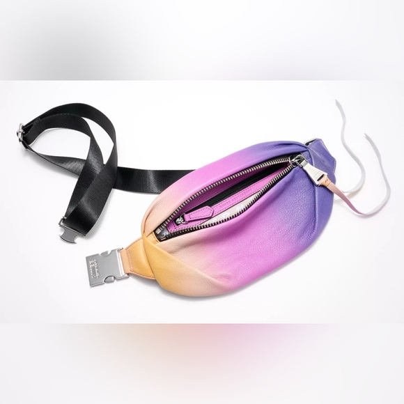 LIKE NEW Aimee Kestenberg Milan Multicolor Fanny Pack Belt Bag Silver Hardware - Picture 3 of 8